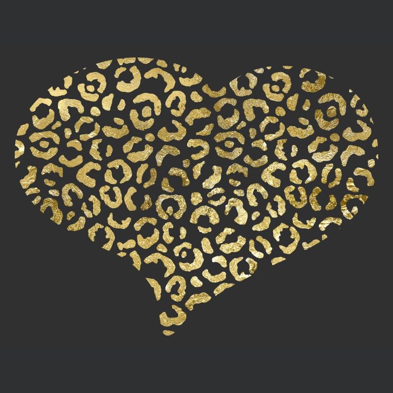 Heart leopard patterns