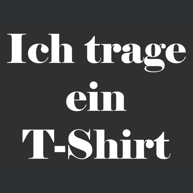 Ich trage ein T-Shirt
