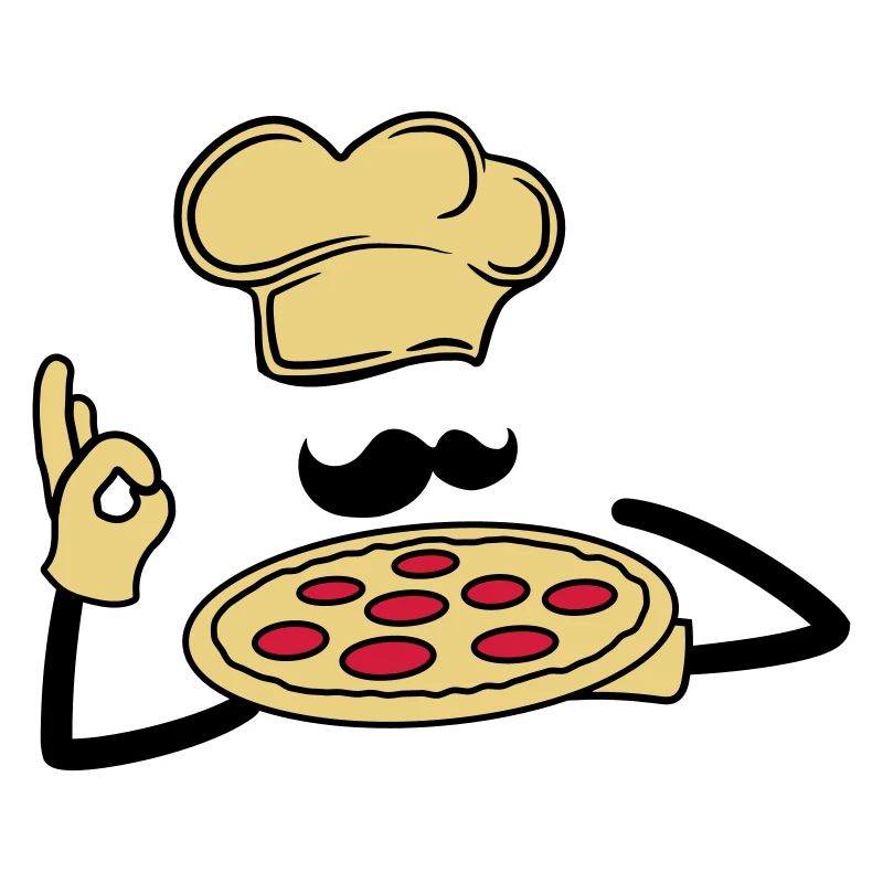 koch bäcker schnurrbart mustache logo cool logo it