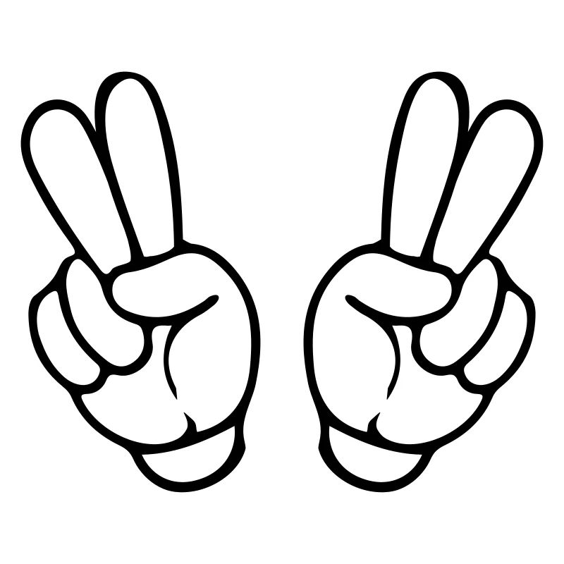 hands peace comic