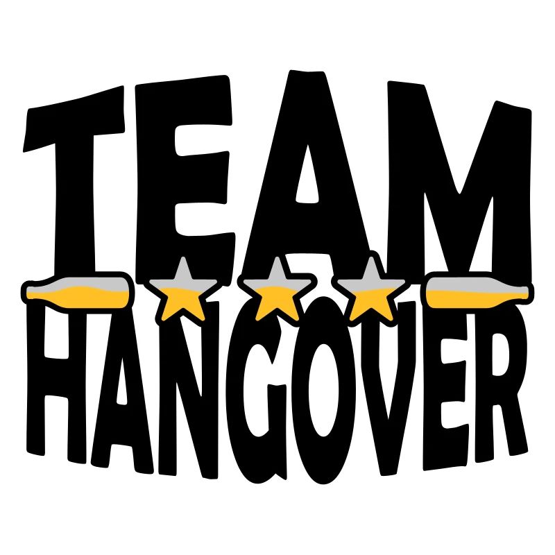 Bierflaschen Team Hangover