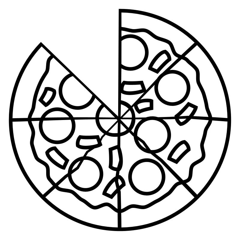 missing pieces pieces pizza round big comic cartoo