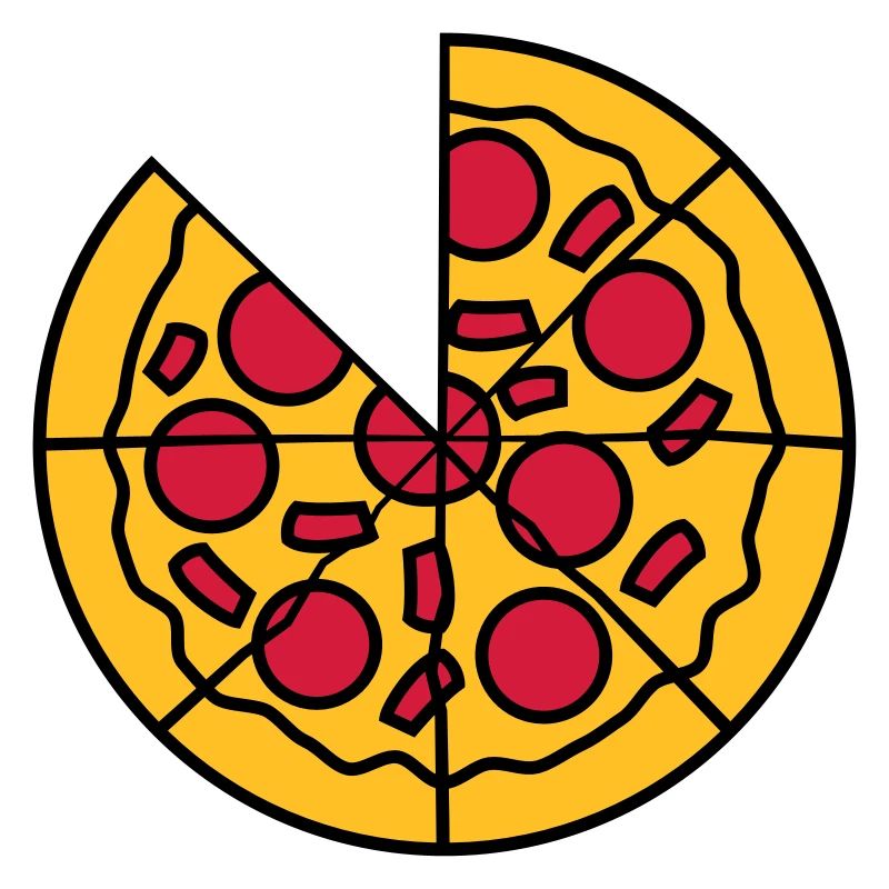 missing pieces pieces pizza round big comic cartoo