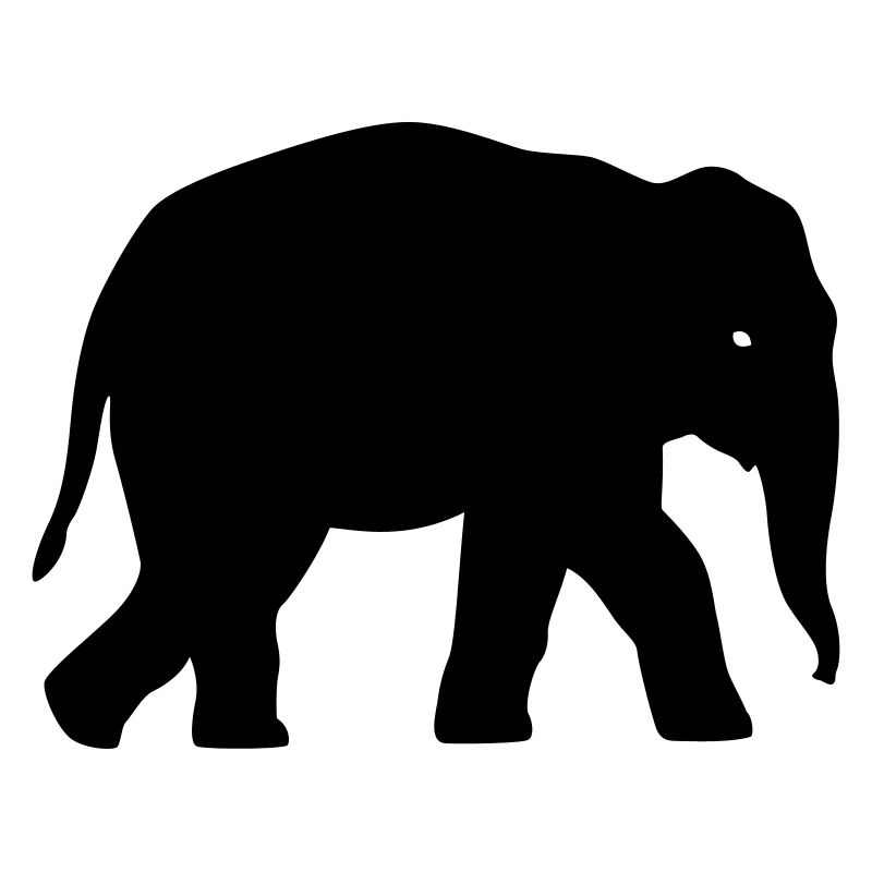 L'éléphant Silhouette