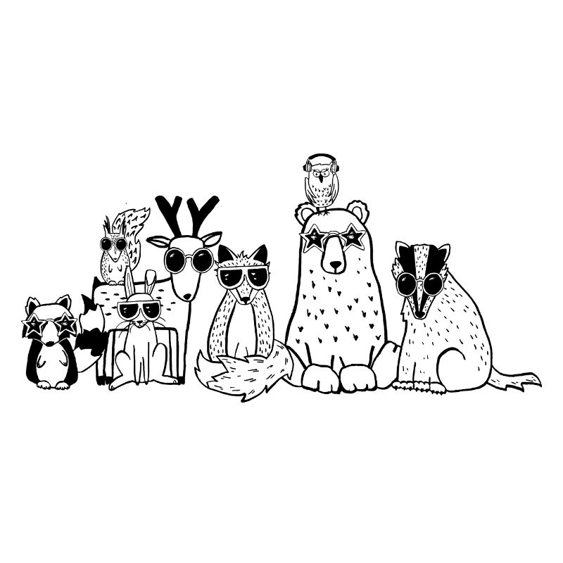 Des animaux cool de la forêt