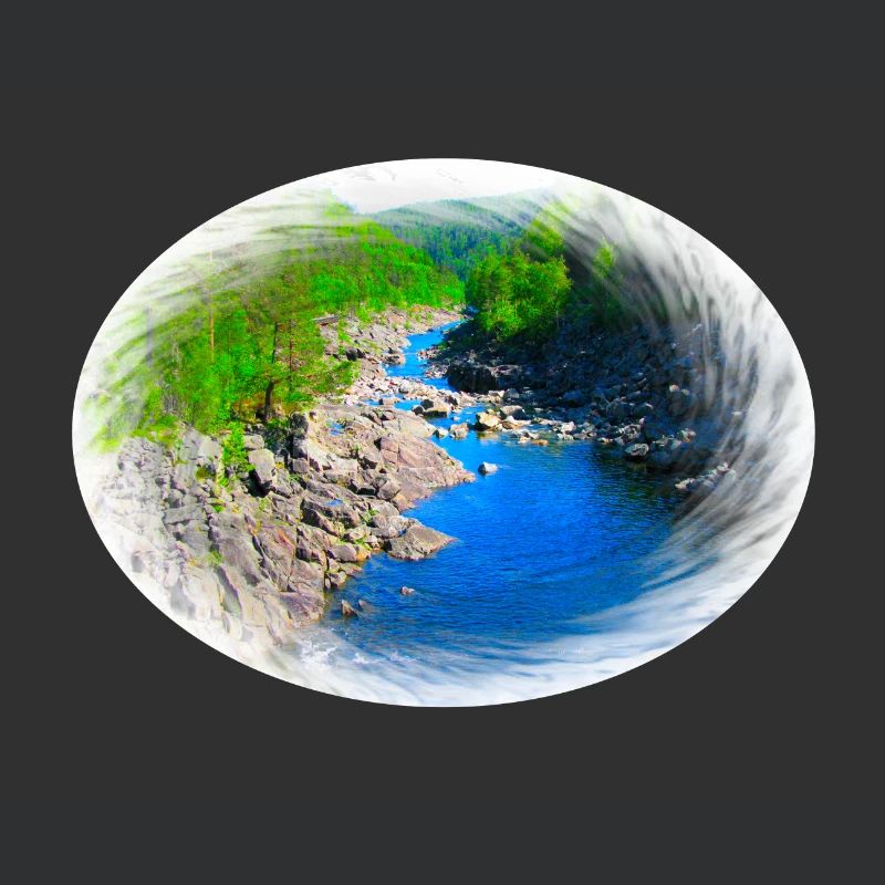A river that flows through a valley in the Norwegian wilderness