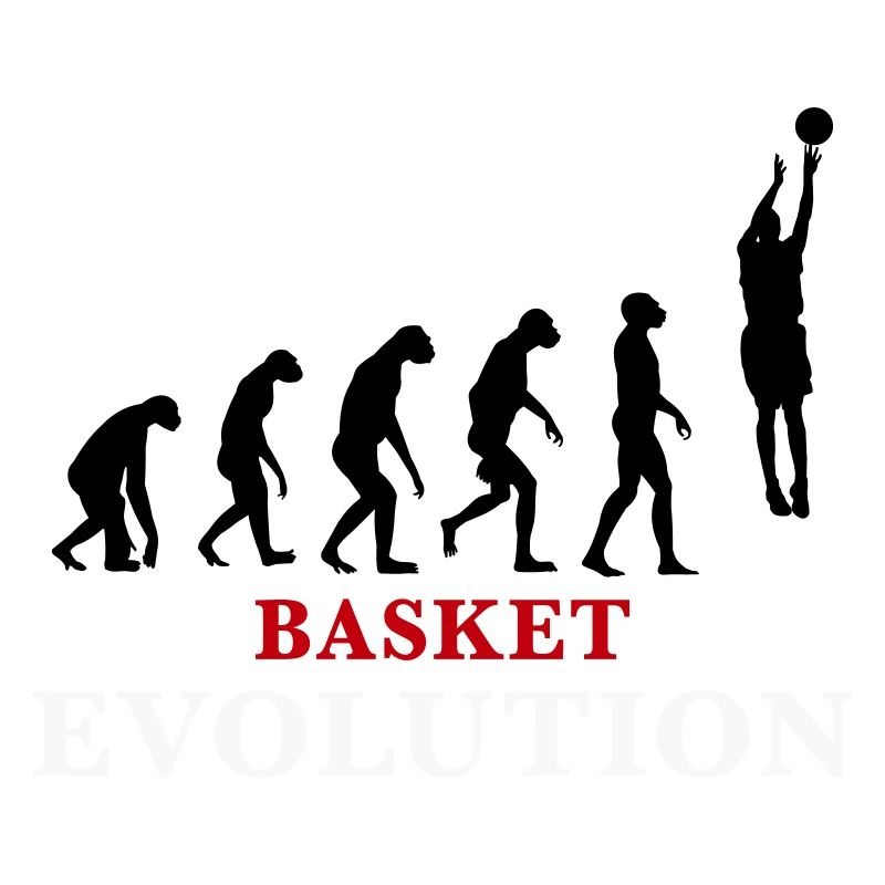 Basket Evolution Sport und Humor 3c