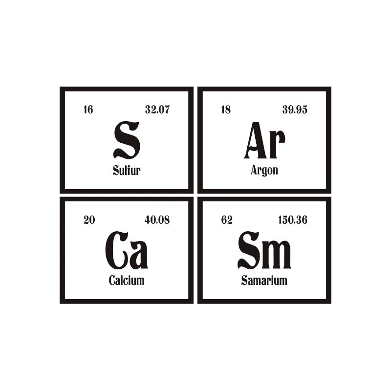 Sarcasm | Periodic Table of Elements