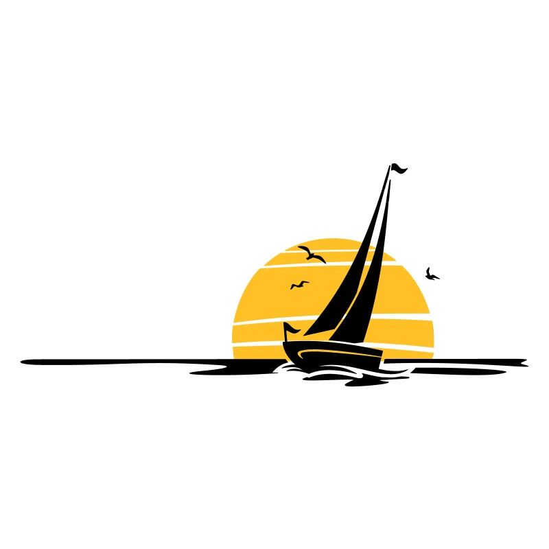 Schiffe - Segelboot Sonne