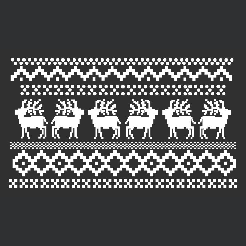 Norwegisches Muster eines Hirschpullovers