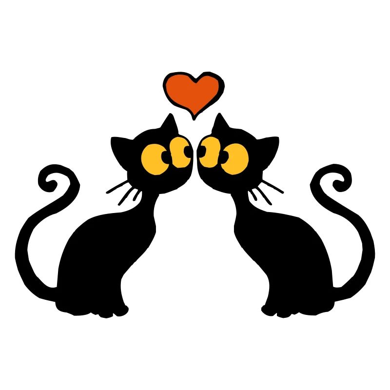Chats dans l'amour