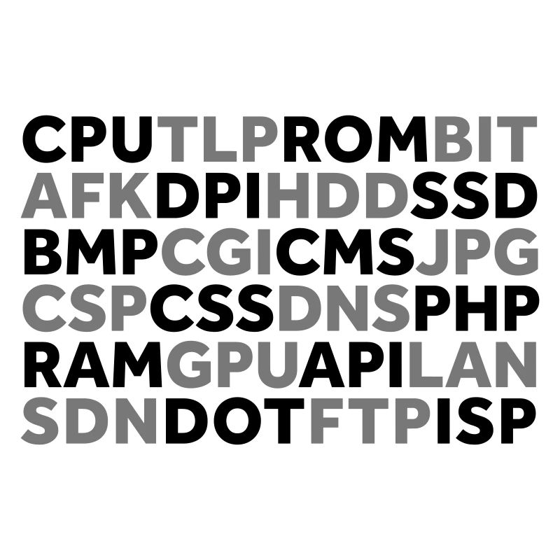 Abbreviations from the IT world