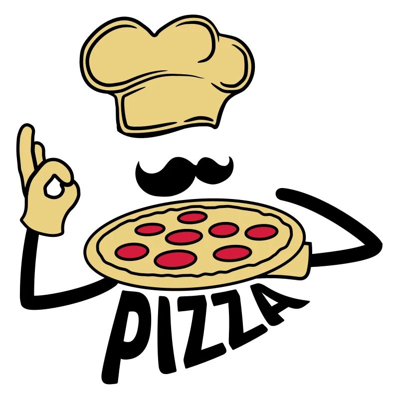 text koch bäcker schnurrbart mustache logo cool lo
