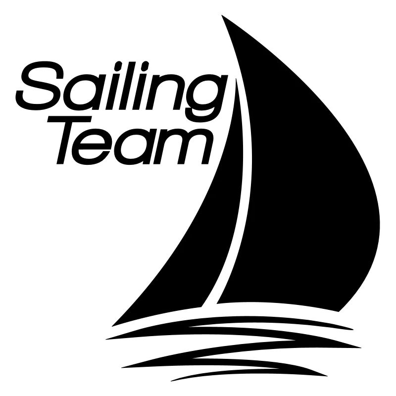 équipe voile conception de logo bateau à voile nav