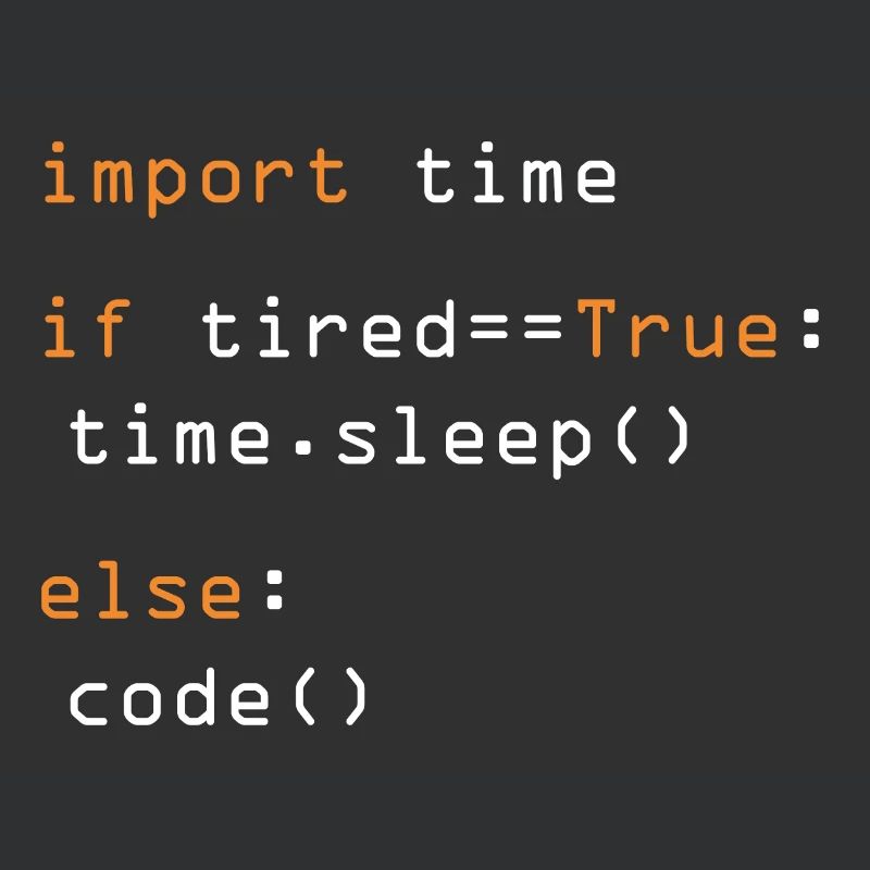 Python Code Import Sleep Tired Loop