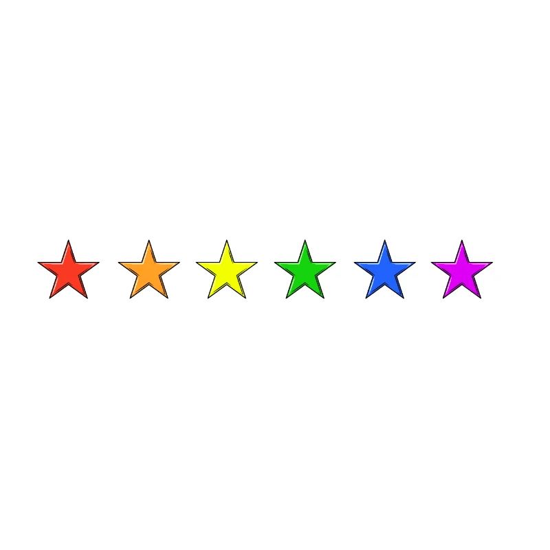 Sterne Regenbogen Farben