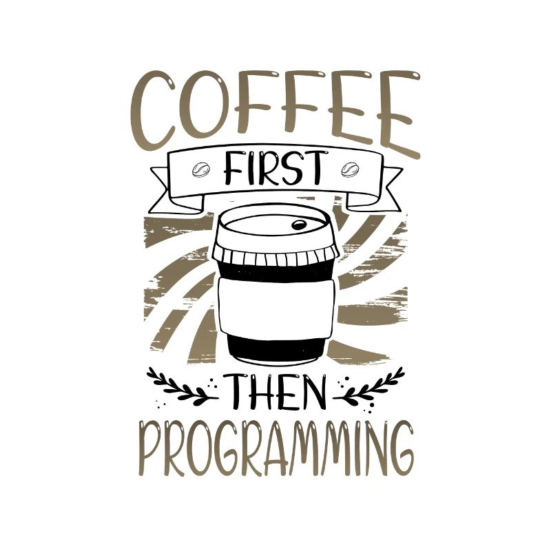 Programmierer schenkt zuerst Kaffee und dann Programmierung