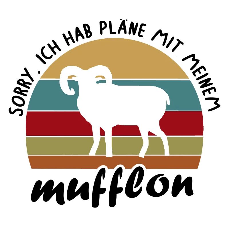 Pläne mit Mufflon Geschenk Jäger Jagd Spruch Tier