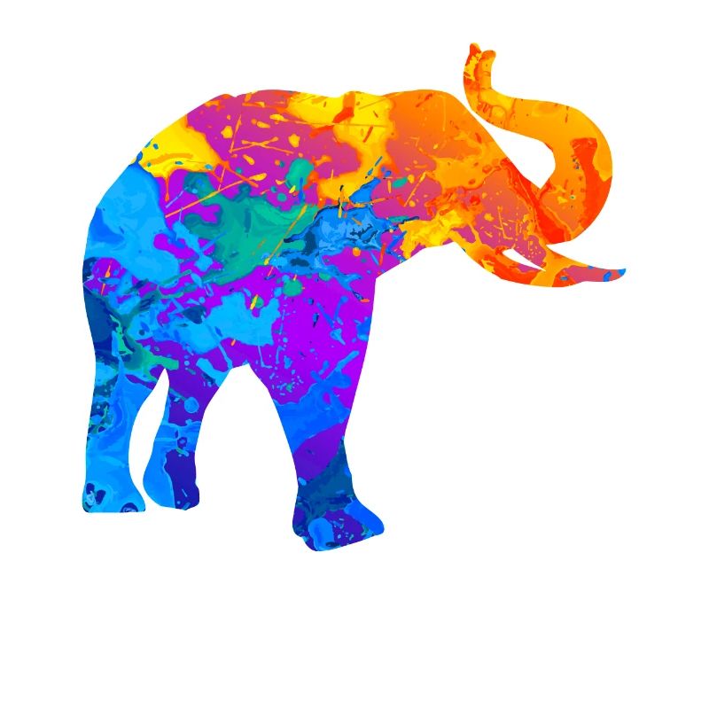 Elefant Elefanten Silhouette Geschenk