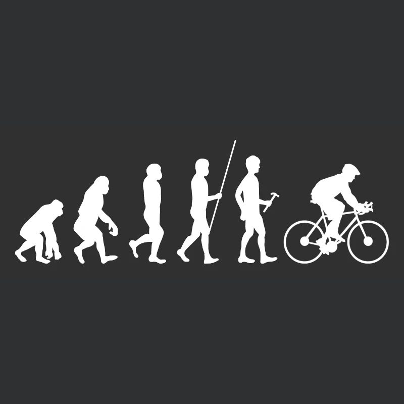 Evolution du cycliste de course