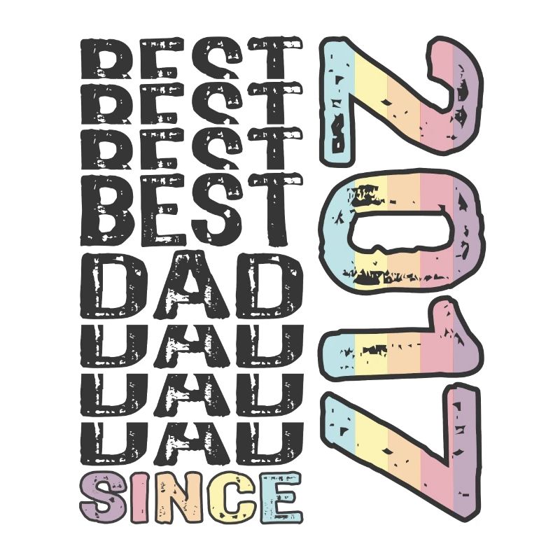 Bester Papa der Welt seit 2017 Vatertag