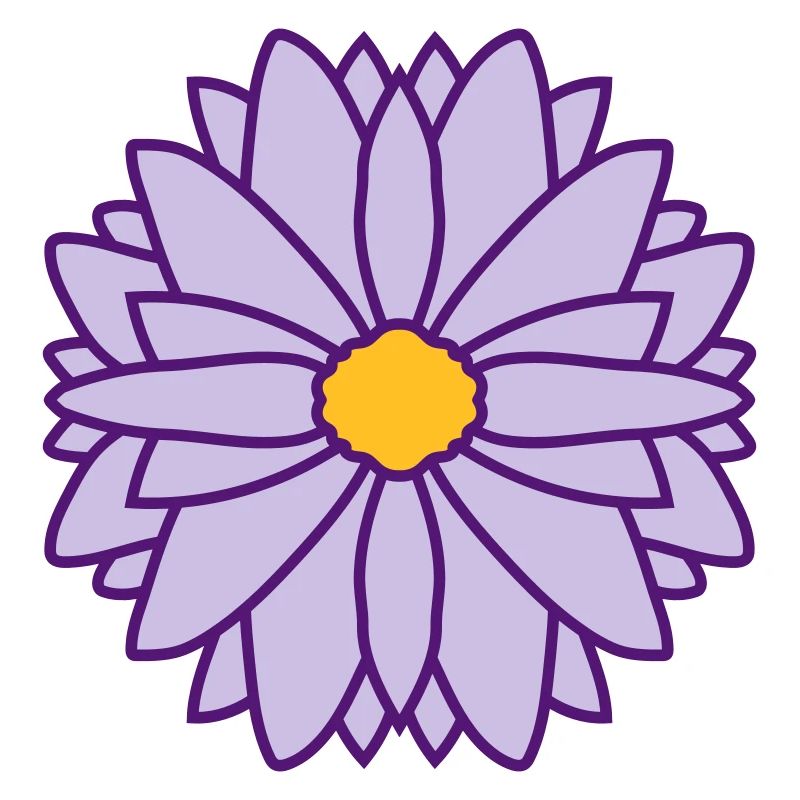 Runde Hübsche Blume Design