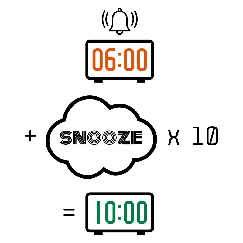 Snooze formula alarm clock