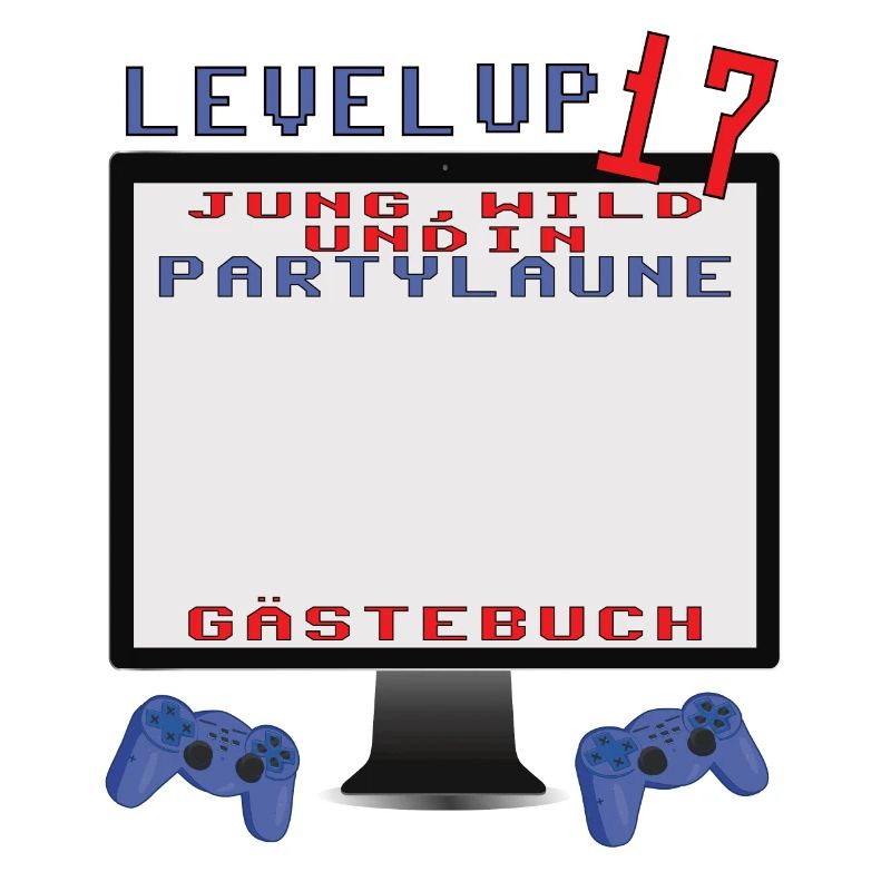 17. Geburtstag Mädchen & Junge Gästebuch
