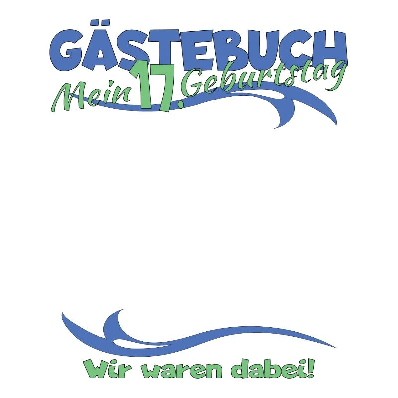 17. Geburtstag Mädchen & Junge Gästebuch