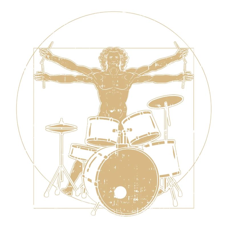 Vitruvian Schlagzeuger Geschenk