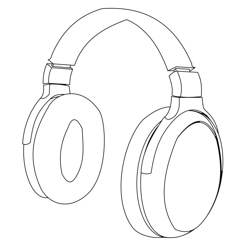 Conception de vecteur de casque