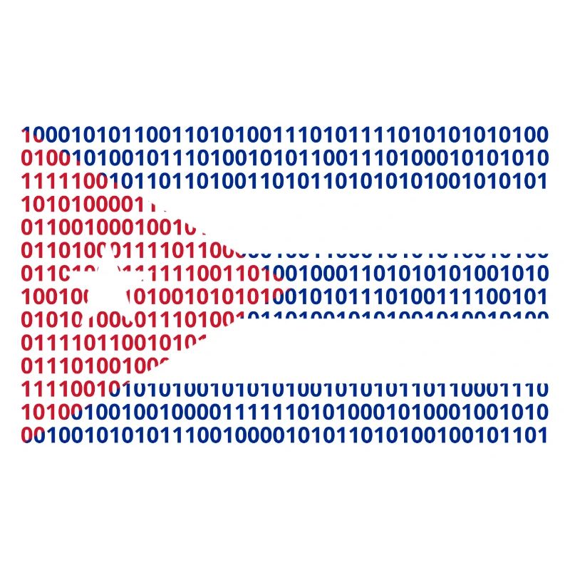 Kuba Flagge Binärcode Bit Byte Binär Informatik PC