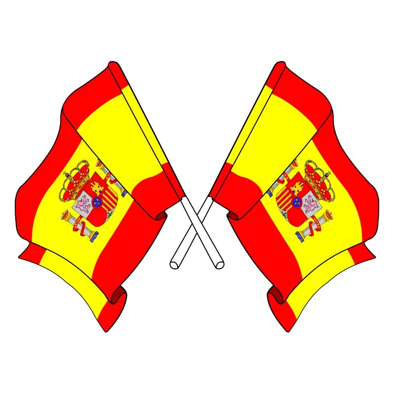 Deux drapeaux Espagne