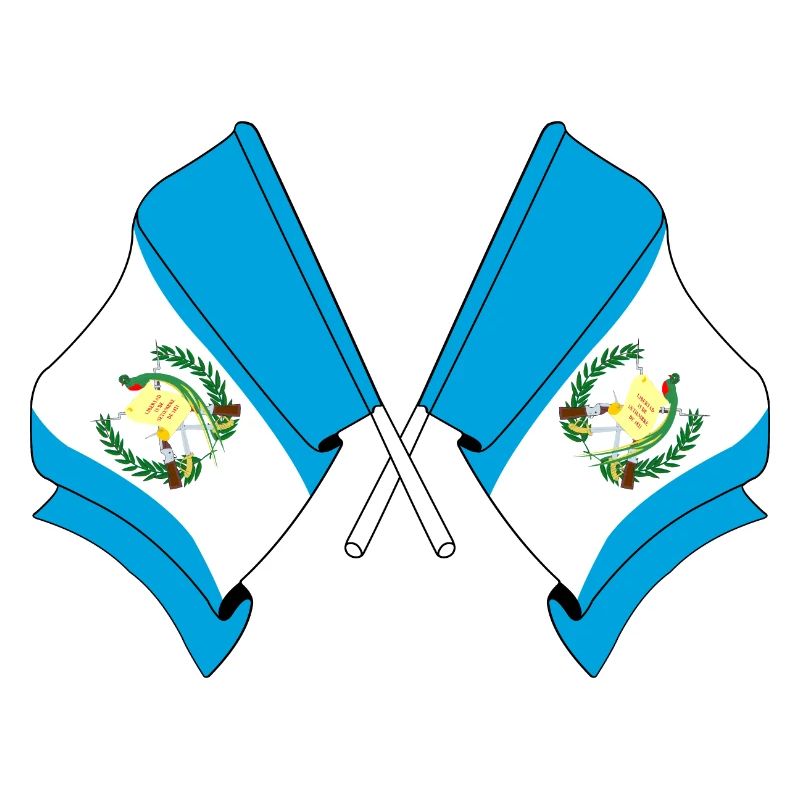 Deux drapeaux du Guatemala