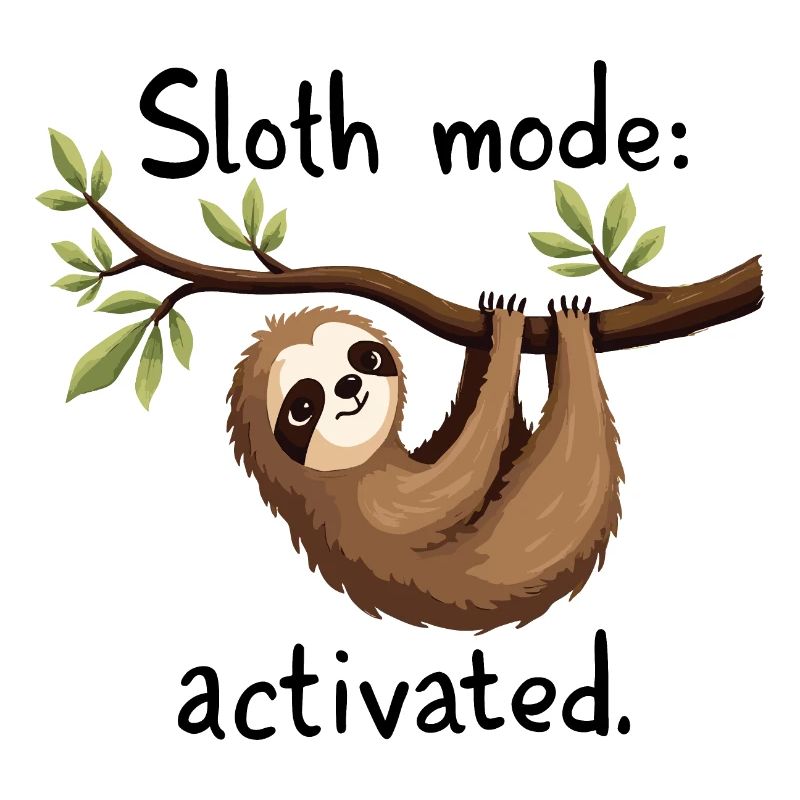 Sloth Mode Activated: Hanging Sloth Art