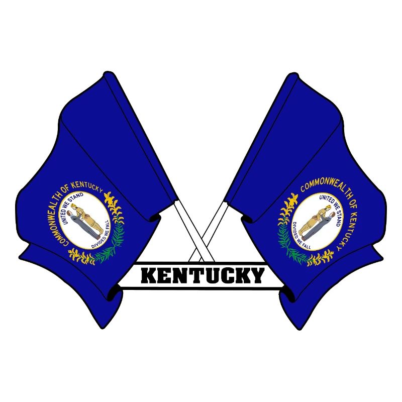Zwei Flaggen mit dem Text KENTUCKY