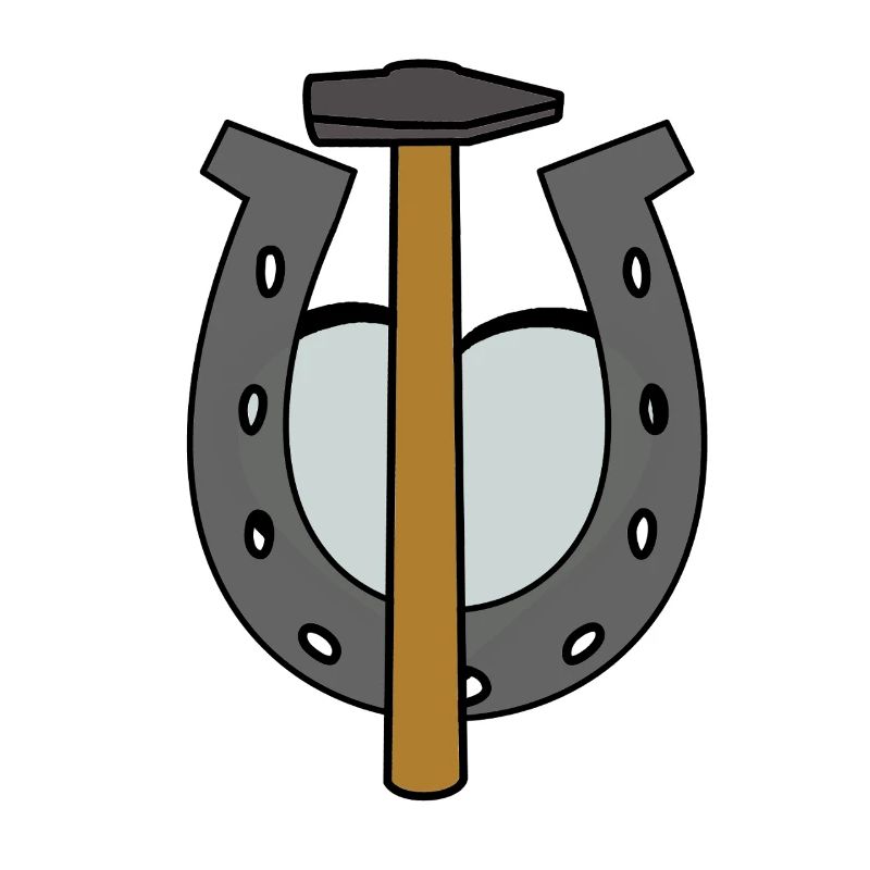 Sabot Cheval Maréchal-ferrant Fer à cheval Forgeron Forgeron