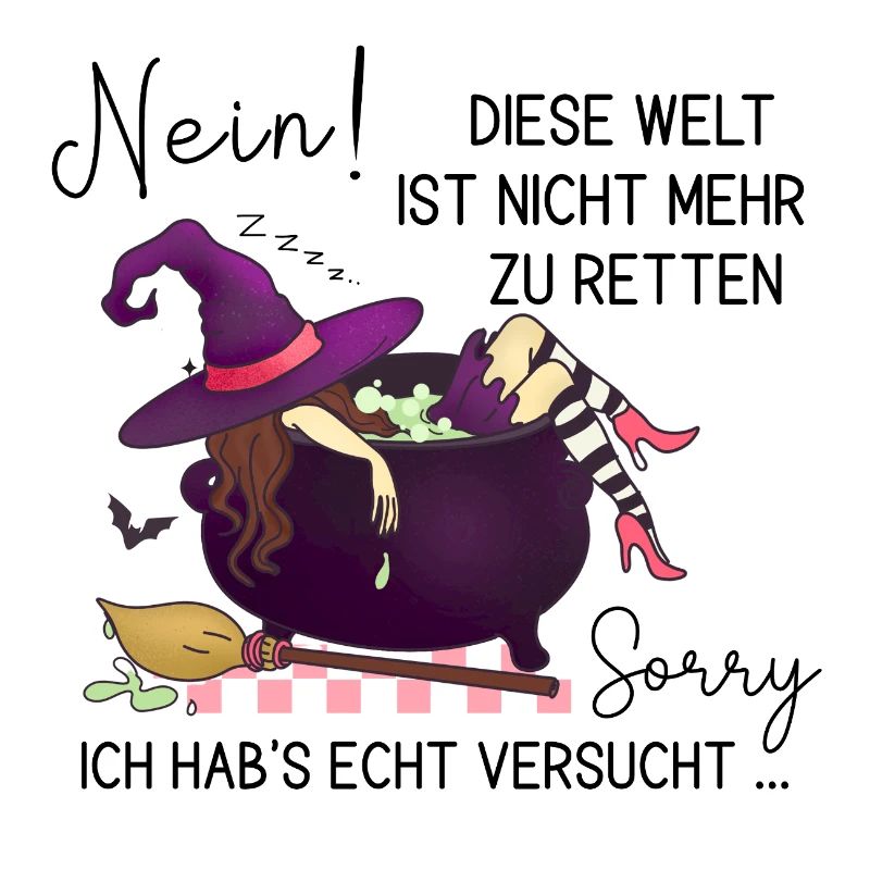 Witch in the Magic Cauldron – Witchy Fun Art