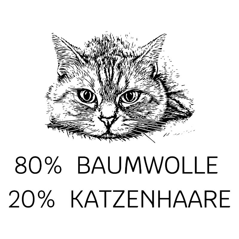80 % coton - 20 % poils de chat