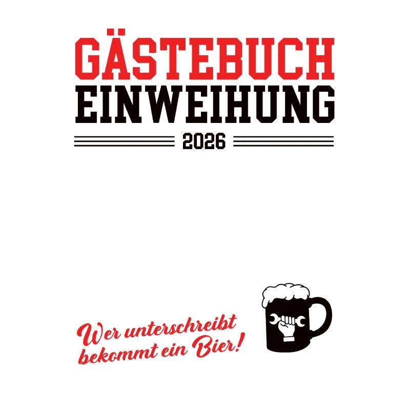 Gästebuch Einweihung 2026 Neue Wohnung Geschäft