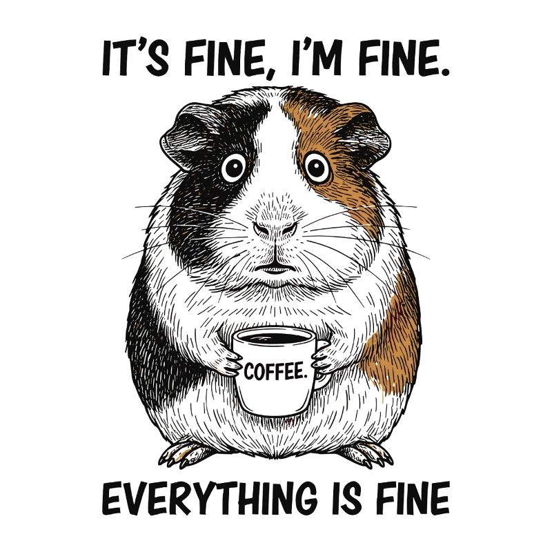 Its Fine Im Fine Kaffee Meerschweinchen