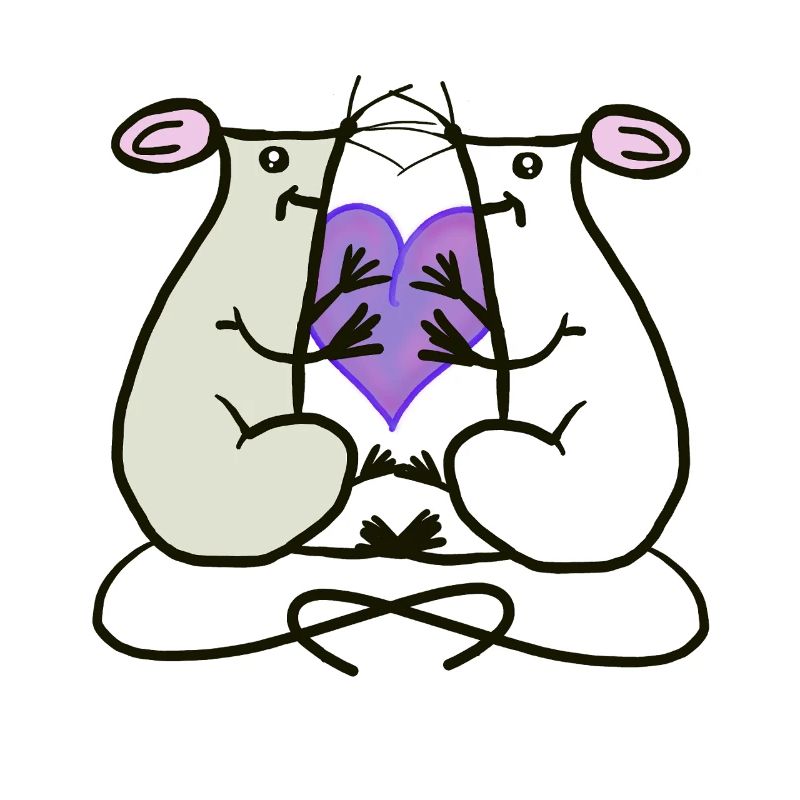 Ratten Mäuse Herz Valentin Freunde