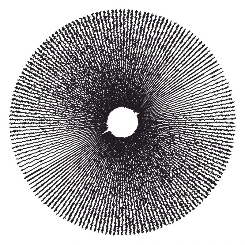 Radial Sunburst Ring Pattern