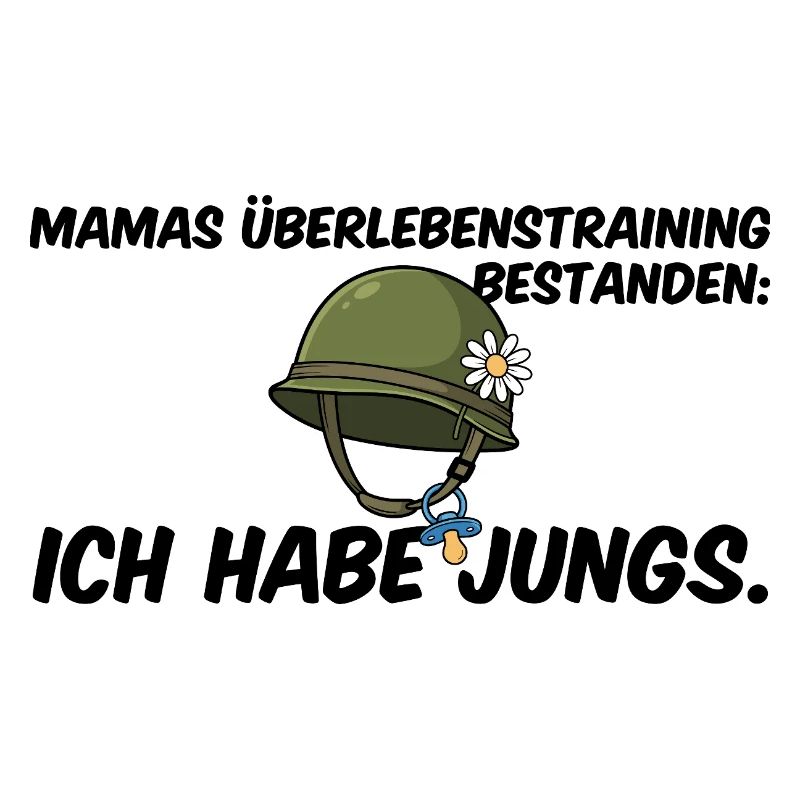 Jungs Mama Überlebenstraining Helm Muttertag