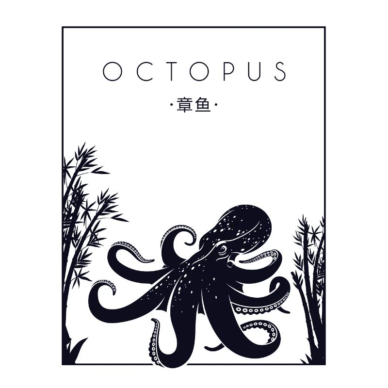 Pieuvre Chinois Hanzi Cephalopoda Octopodes