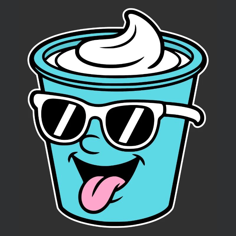 Becher Crème Frech Joghurt Rahm Sahne Eis Pudding
