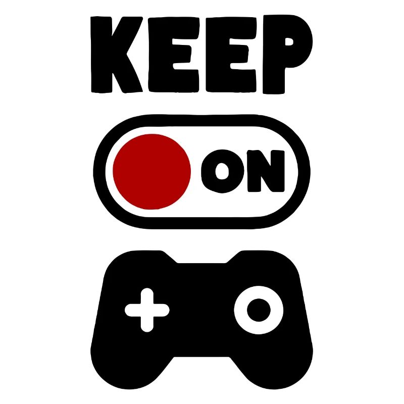 Gamer Keep on Gaming Videospiele Controller