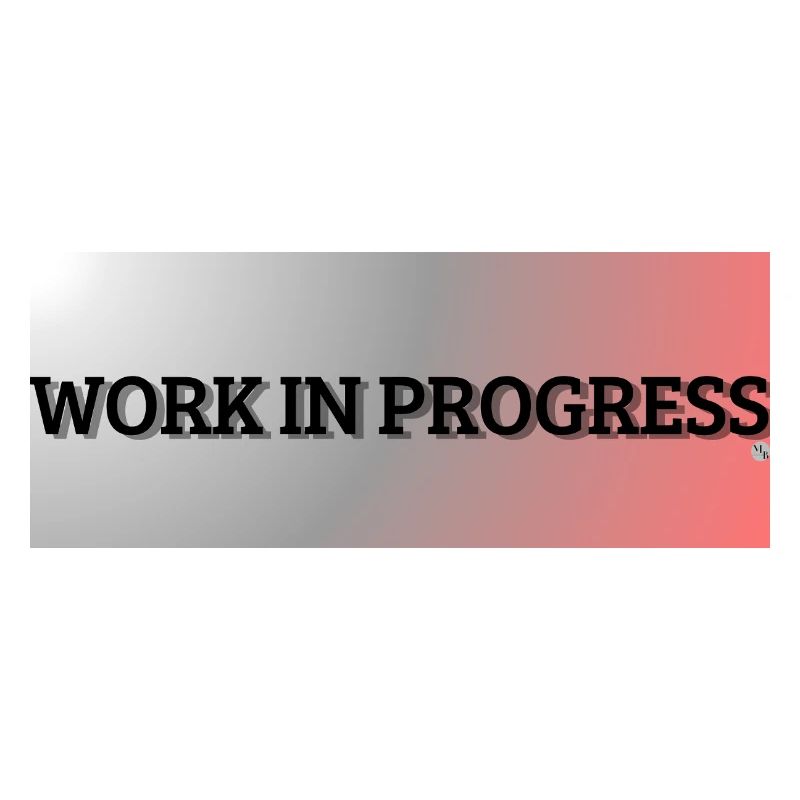 Work in progress Typography Design