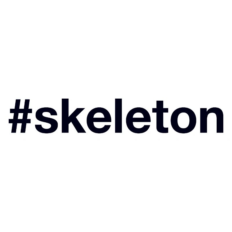 Skeleton Hashtag
