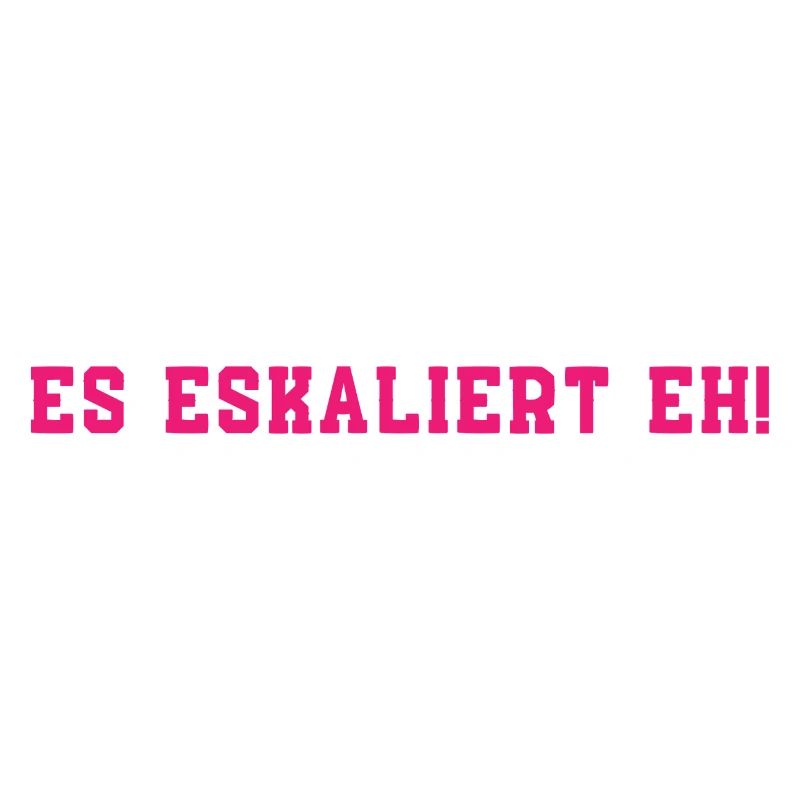 It's escalating anyway!